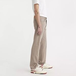 New Levi's Men's 501 Original Fit Beige Straight Jeans 30x34
